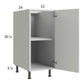 RTA Harbor White 15" Full Height Door Base Cabinet with 1 Finished End Panel