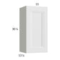 RTA Harbor White 15" x 30-1/4" Wall Cabinet with 1 Finished End Panel