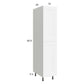 RTA Harbor White 15" x 71-1/4" Utility Cabinet with 1 Door with 2 FInished End Panels