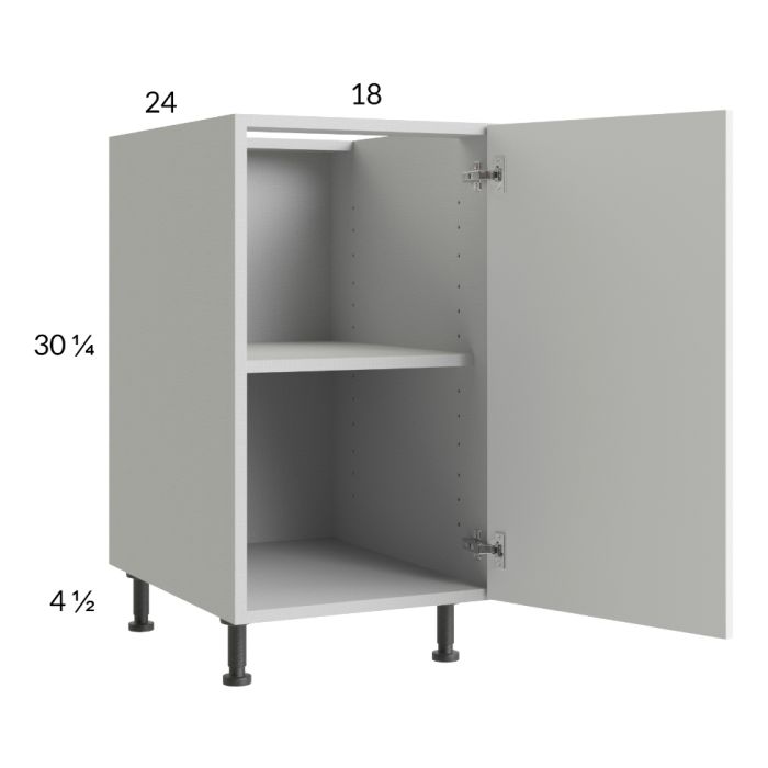 RTA Harbor White 18" Full Height Door Base Cabinet with 2 Finished End Panels