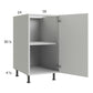 RTA Harbor White 18" Full Height Door Base Cabinet