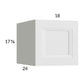 RTA Harbor White 18" x 17-5/8" x 24" Wall Cabinet with 2 Finished End Panels