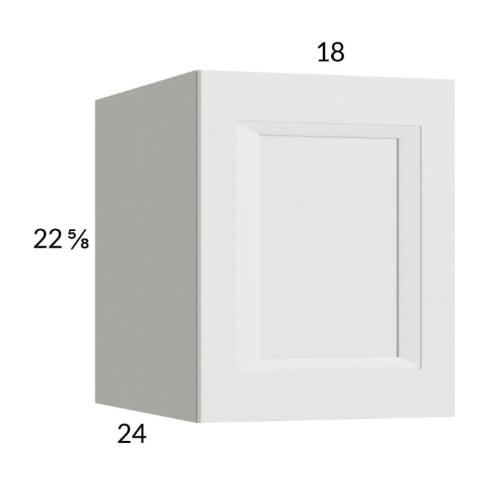 RTA Harbor White 18" x 22-5/8" x 24" Wall Cabinet with 2 Finished End Panels