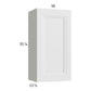 RTA Harbor White 18" x 35-1/4" Wall Cabinet with 1 FInished End Panel