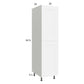 RTA Harbor White 18" x 71-1/4" Open Utility Cabinet with 1 Door with 2 Finished End Panels wtih 3 Sets of Shelves