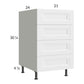 RTA Harbor White 21" 4-Drawer Base Cabinet