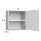 RTA Harbor White 21" x 22-5/8" Wall Cabinet with 1 FInished End Panel