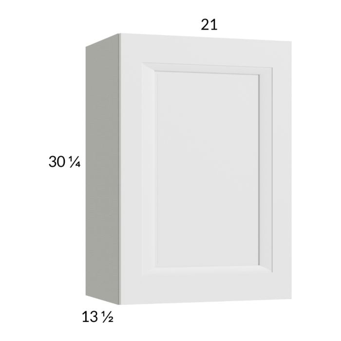 RTA Harbor White 21" x 30-1/4" Wall Cabinet with 2 Finished End Panels