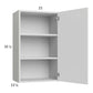 RTA Harbor White 21" x 35-1/4" Wall Cabinet with 1 FInished End Panel