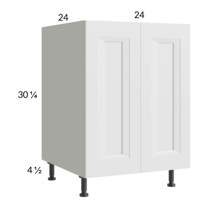 RTA Harbor White 24" Full Height Door Base Cabinet with 2 Finished End Panels