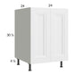 RTA Harbor White 24" Full Height Door Sink Base Cabinet with 2 Finished End Panels