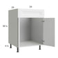 RTA Harbor White 24" Sink Base Cabinet