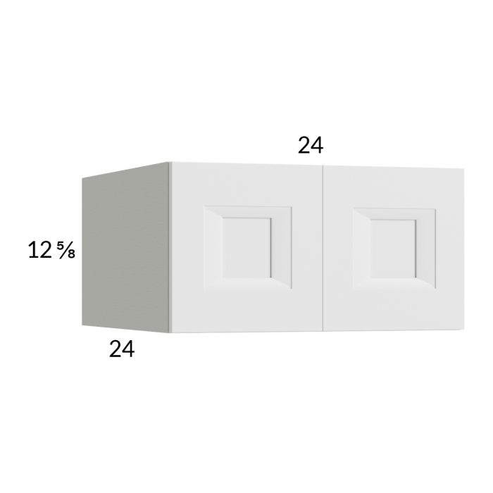 RTA Harbor White 24" x 12-5/8" x 24" Wall Cabinet with 1 Finished End Panel