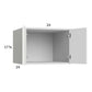 RTA Harbor White 24" x 17-5/8" x 24" Wall Cabinet with 1Finished End Panel