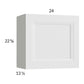 RTA Harbor White 24" x 22-5/8" Wall Cabinet with 1 Door