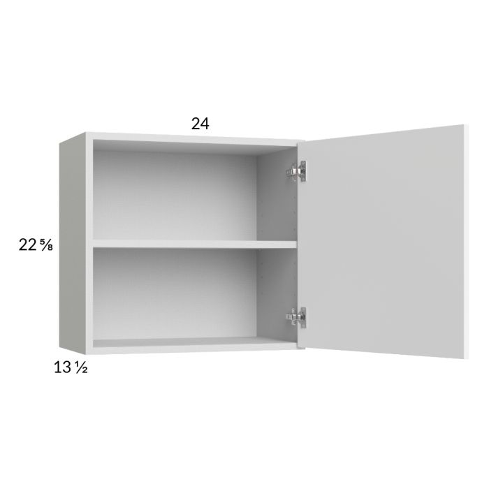 RTA Harbor White 24" x 22-5/8" Wall Cabinet with 1 Door