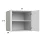 RTA Harbor White 24" x 22-5/8" x 24" Wall Cabinet with 1 Finished End Panel