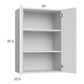 RTA Harbor White 24" x 35-1/4" Wall Cabinet with 2 Finished End Panels