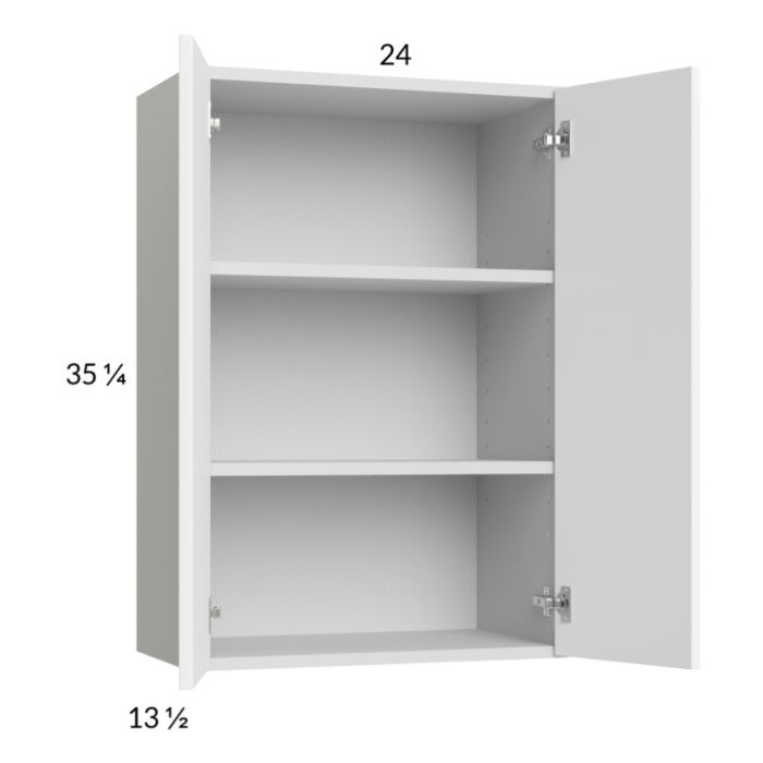 RTA Harbor White 24" x 35-1/4" Wall Cabinet with 2 Finished End Panels