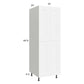 RTA Harbor White 24" x 71-1/4" Utility Cabinet with 2 Doors
