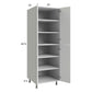RTA Harbor White 24" x 71-1/4" Utility Cabinet with 2 Doors