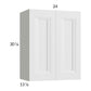 RTA Harbor White 24" x30-1/4" Wall Cabinet