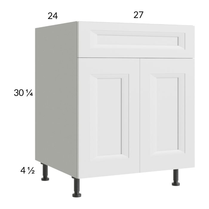 RTA Harbor White 27" Base Cabinet + 1 FEP