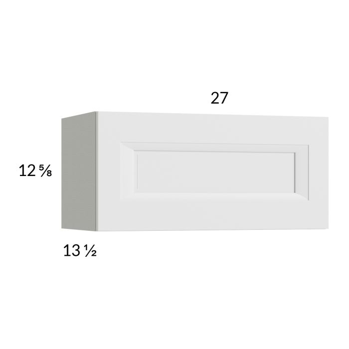 RTA Harbor White 27" x 12-5/8" Flip Up Door Wall Cabinet with 2 Finished End Panels