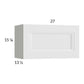 RTA Harbor White 27" x 15-1/8" Flip Up Door Wall Cabinet with 2 Finished End Panel