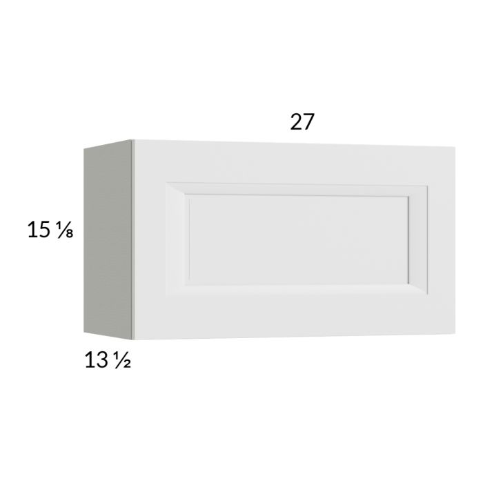 RTA Harbor White 27" x 15-1/8" Flip Up Door Wall Cabinet with 2 Finished End Panel