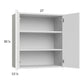 RTA Harbor White 27" x 30-1/4" Wall Cabinet