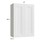 RTA Harbor White 27" x 40-1/4" Wall Cabinet with 2 Finished End Panels