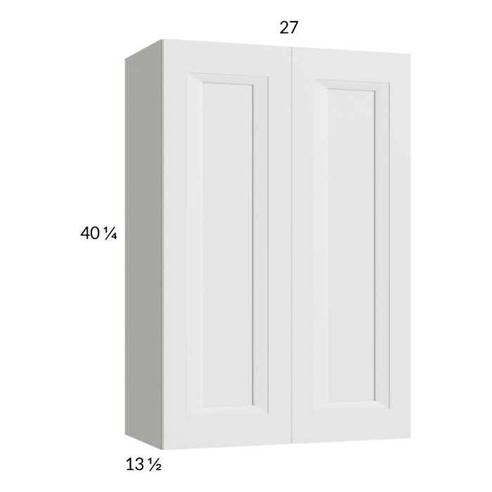 RTA Harbor White 27" x 40-1/4" Wall Cabinet with 2 Finished End Panels