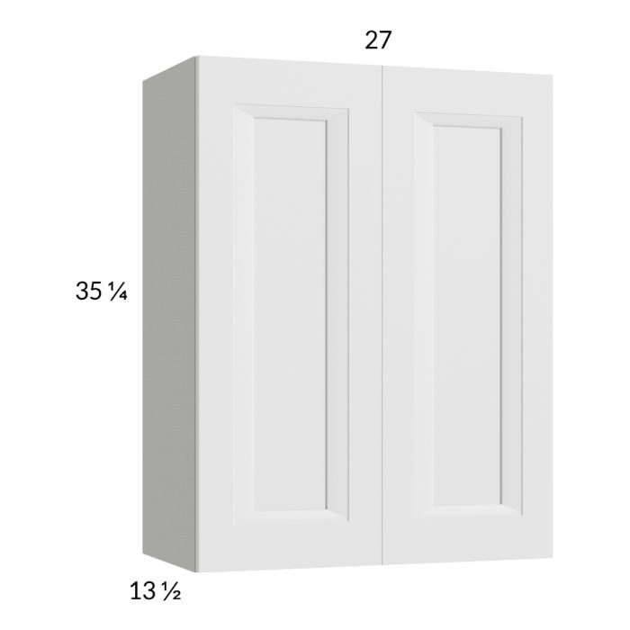 RTA Harbor White 27" x35-1/4" Wall Cabinet with 2 Finished End Panels
