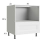 RTA Harbor White 30" Base Microwave Cabinet with 2 Finished End Panels