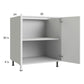 RTA Harbor White 30" Full Height Door Base Cabinet with 1 Finished End Panel