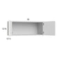 RTA Harbor White 30" x 12-5/8" Wall Cabinet