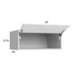 RTA Harbor White 30" x 12-5/8" x 24" Flip Up Door Wall Cabinet