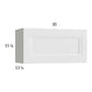 RTA Harbor White 30" x 15-1/8" Flip Up Door Wall Cabinet with 1 Finished End Panel