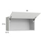RTA Harbor White 30" x 15-1/8" Flip Up Door Wall Cabinet with 2 Finished End Panels