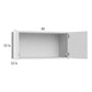RTA Harbor White 30" x 15-1/8 Wall Cabinet with 1 Finished End Panel