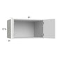 RTA Harbor White 30" x 17-5/8" x 24" Wall Cabinet with 2 Finished End Panels