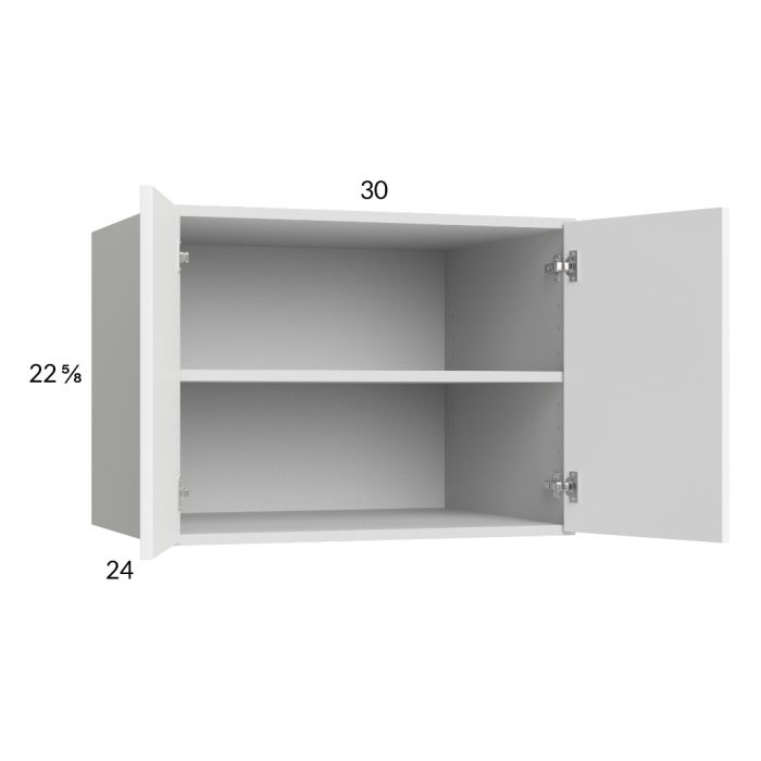 RTA Harbor White 30" x 22-5/8" x 24" Wall Cabinet with 2 Finished End Panels