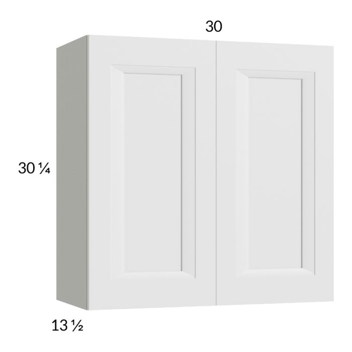 RTA Harbor White 30" x 30-1/4" Wall Cabinet with 2 Finished End Panels