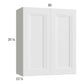 RTA Harbor White 30" x 35-1/4" Wall Cabinet