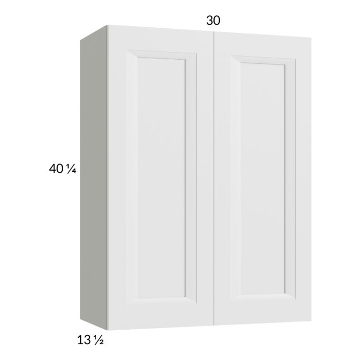 RTA Harbor White 30" x 40-1/4" Wall Cabinet with 2 FInished End Panels
