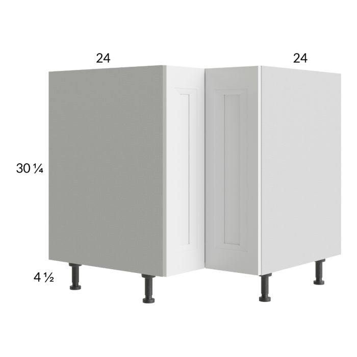 RTA Harbor White 33" Corner Base Cabinet with 1 Finished End Panel