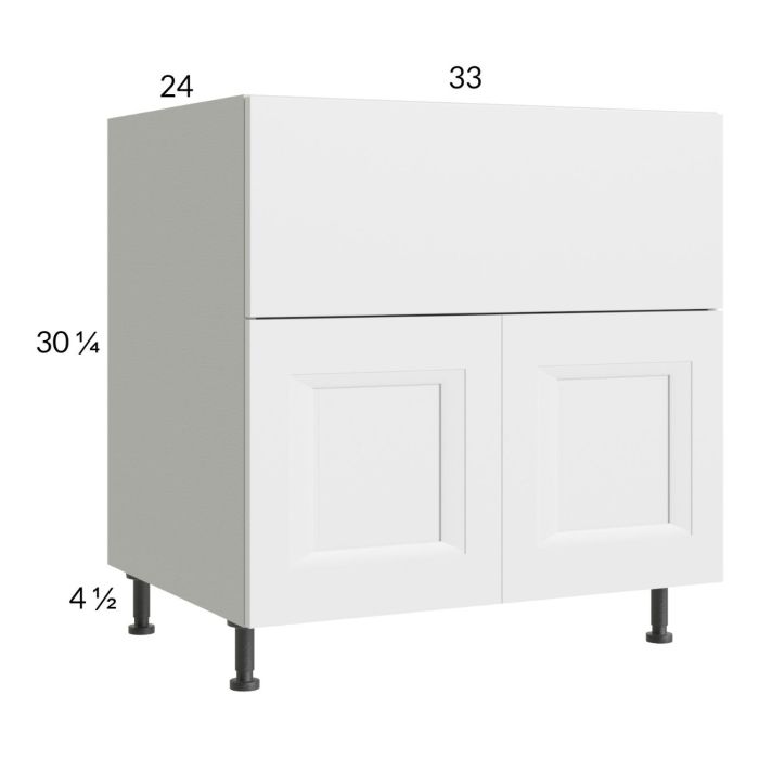 RTA Harbor White 33" Farm Sink Base Cabinet