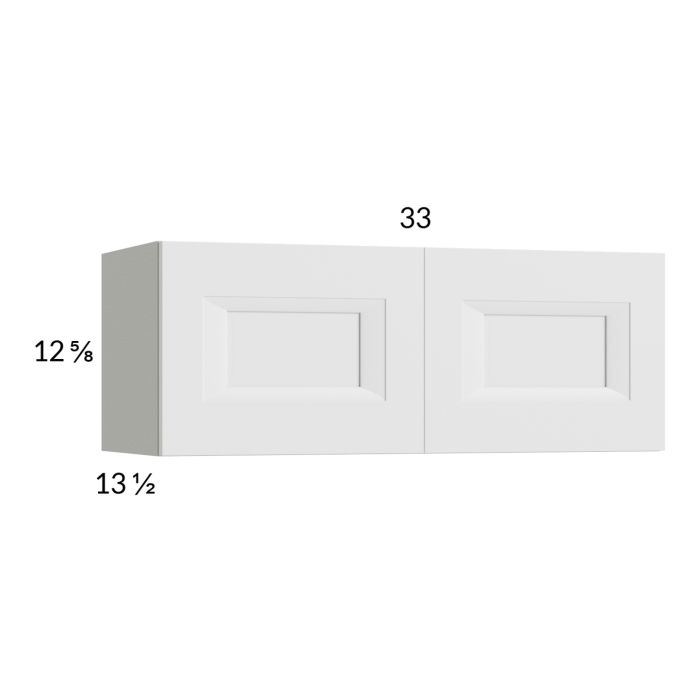 RTA Harbor White 33" x 12-5/8" Wall Cabinet with 2 Finished End Panels