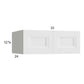 RTA Harbor White 33" x 12-5/8" x 24" Wall Cabinet
